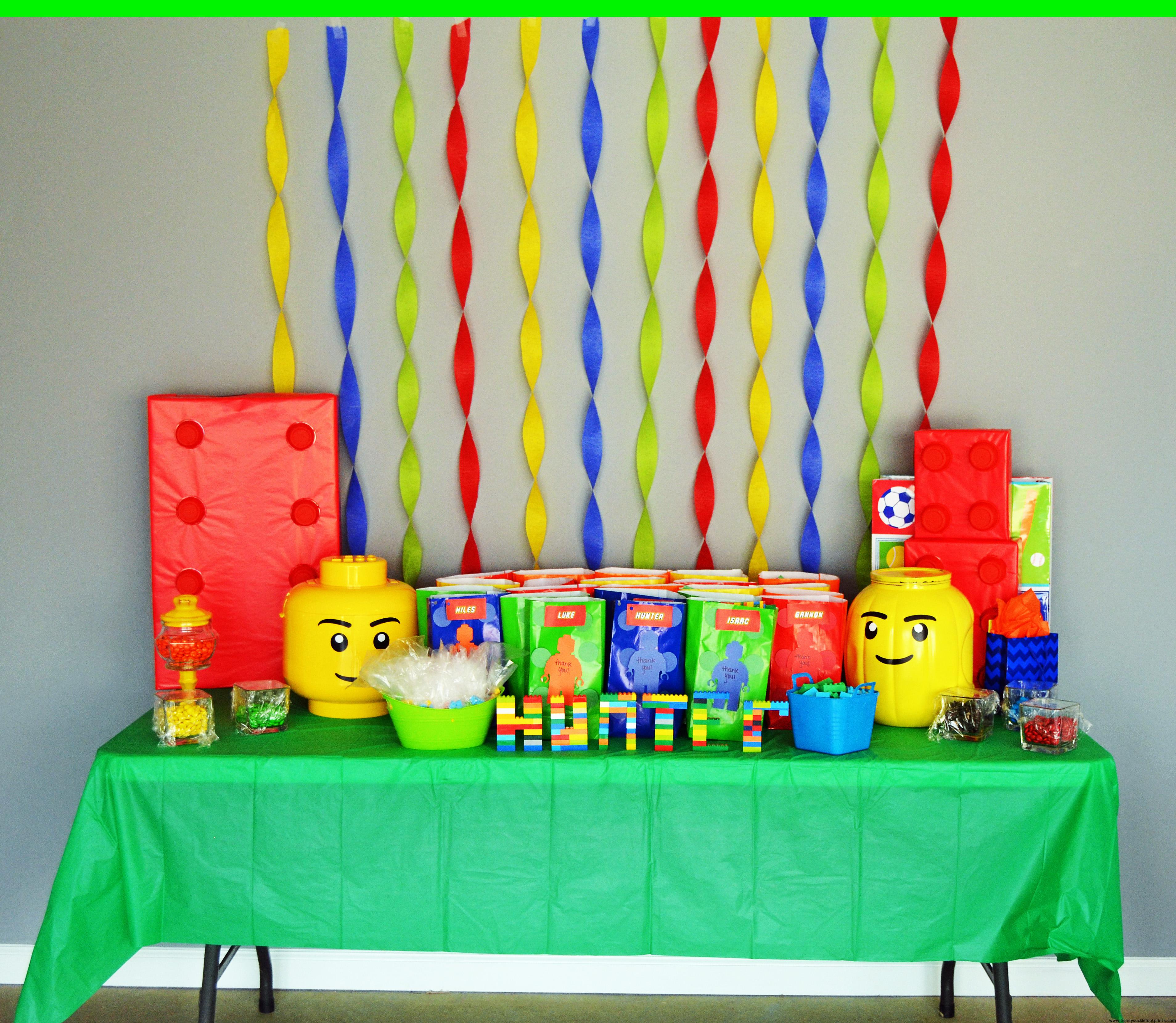 lego birthday party stuff
